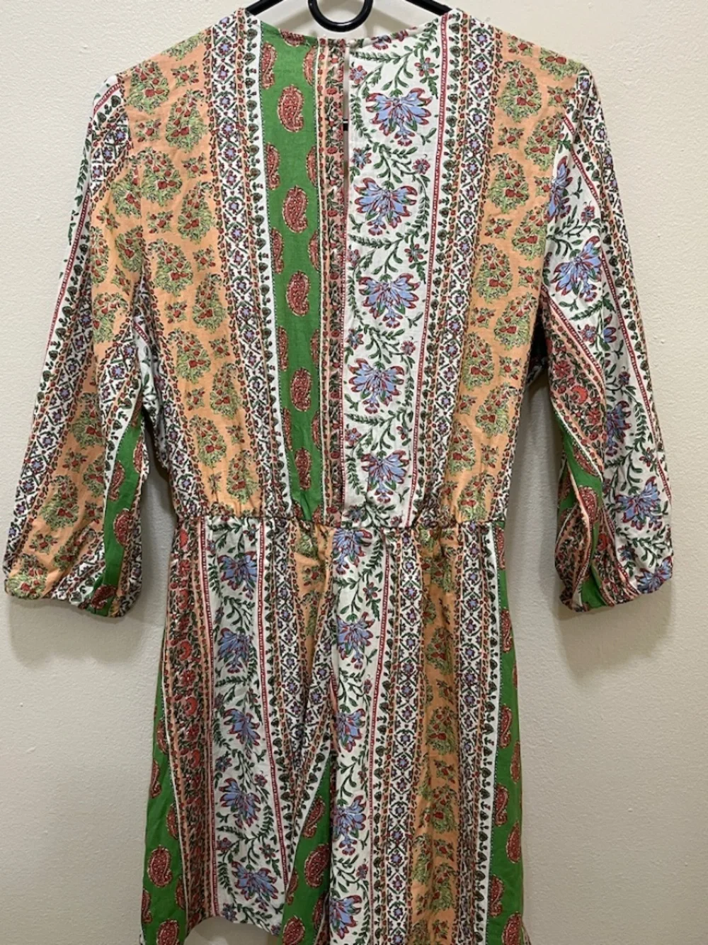 Zara Linen Artsy Romper Women's S NWT
